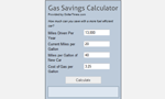 Gas Savings Calculator